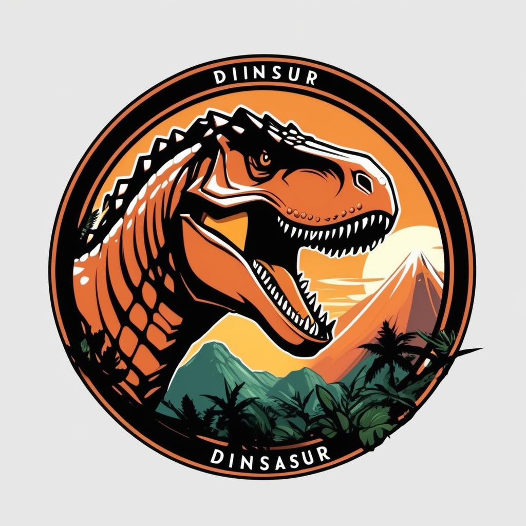  Logo, Anime dinosaur