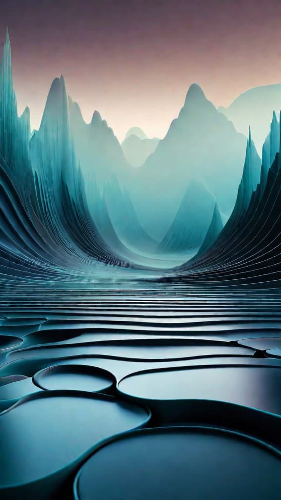  (An abstract digital artwork depicting the interaction between directional blur and motion tile effects on an adjustment layer. The image shows a surreal, ethereal landscape with distorted, layered elements and a sense of depth and movement. The background is a hazy, atmospheric gradient, and the central focus is a swirling, morphing pattern of lines and shapes that seem to be in constant flux, with areas of sharp focus and blurred edges, representing the interplay between the various effects and their properties.) hyperrealistic, full body, detailed clothing, highly detailed, cinematic lighting, stunningly beautiful, intricate, sharp focus, f/1. 8, 85mm, (centered image composition), (professionally color graded), ((bright soft diffused light)), volumetric fog, trending on instagram, trending on tumblr, HDR 4K, 8K