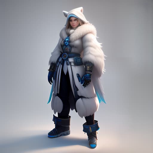  Character for the game, an Eskimo, a Vector, hyperrealistic, full body, detailed clothing, highly detailed, cinematic lighting, stunningly beautiful, intricate, sharp focus, f/1. 8, 85mm, (centered image composition), (professionally color graded), ((bright soft diffused light)), volumetric fog, trending on instagram, trending on tumblr, HDR 4K, 8K