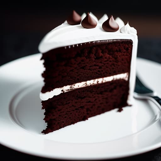  triple choclate cake, hyperrealistic, high quality, highly detailed, cinematic lighting, intricate, sharp focus, f/1. 8, 85mm, (centered image composition), (professionally color graded), ((bright soft diffused light)), volumetric fog, trending on instagram, HDR 4K, 8K