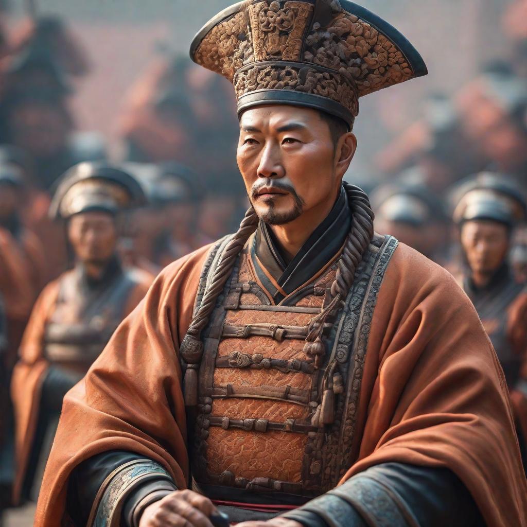  China soldados de terracota hyperrealistic, full body, detailed clothing, highly detailed, cinematic lighting, stunningly beautiful, intricate, sharp focus, f/1. 8, 85mm, (centered image composition), (professionally color graded), ((bright soft diffused light)), volumetric fog, trending on instagram, trending on tumblr, HDR 4K, 8K