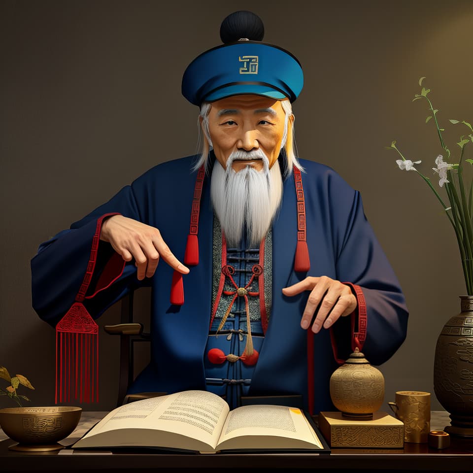  Ancient Chinese Alchemist Old Man