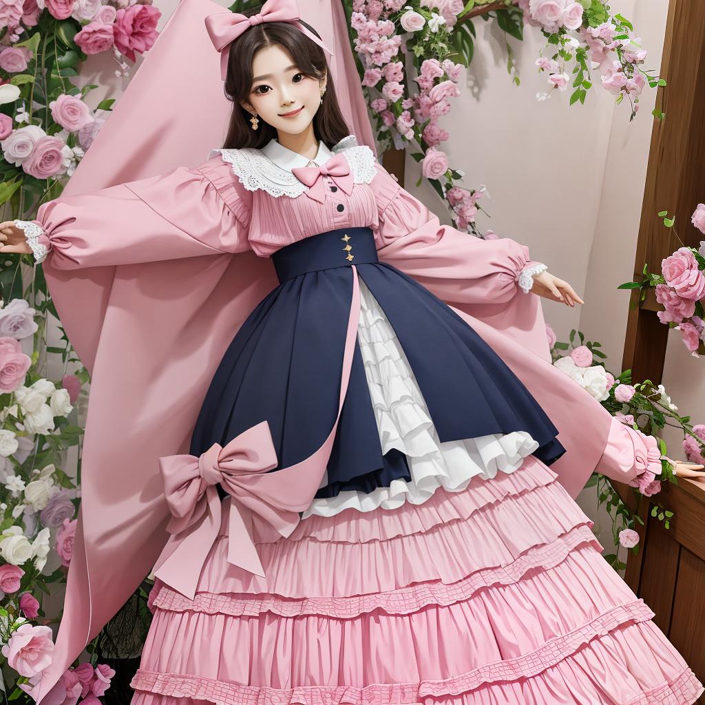  masterpiece, best quality,An outfit that will match with a pink bow,