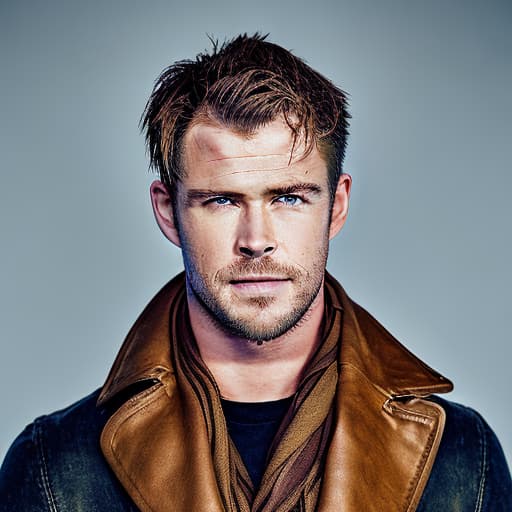 portrait+ style chris hemsworth queer face