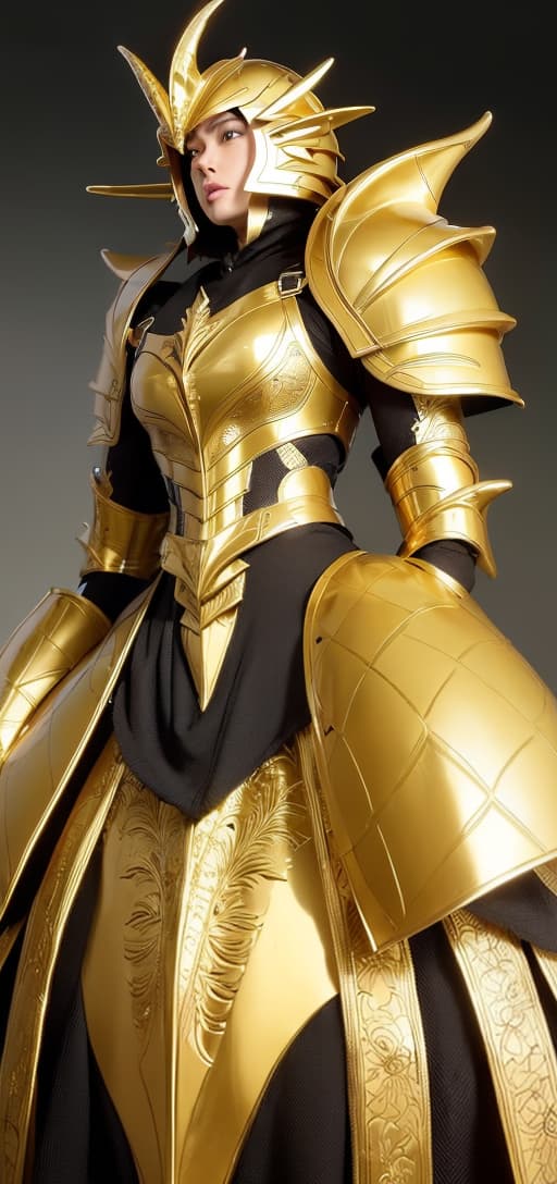  (((The form and characteristics of dragons, the armor of dragon totems)))(((The lemon yellow underworld warrior armor in the Japanese anime "Saint Seiya" has a lemon yellow metallic luster, covering the helmet with only a beautiful face. The golden hair slopes down like a waterfall from behind the helmet, and there are a pair of huge lemon yellow metal antelope horns and exquisite carvings on the left and right sides of the helmet. The huge shoulder armor extends outward, with a multi level structure and exquisite pattern structures on the edges. The lemon yellow metal trunk armor structure is very special, with exquisite pattern design. The arms and palms are covered with lemon yellow metal armor and gorgeous decorative carvings. The thigh