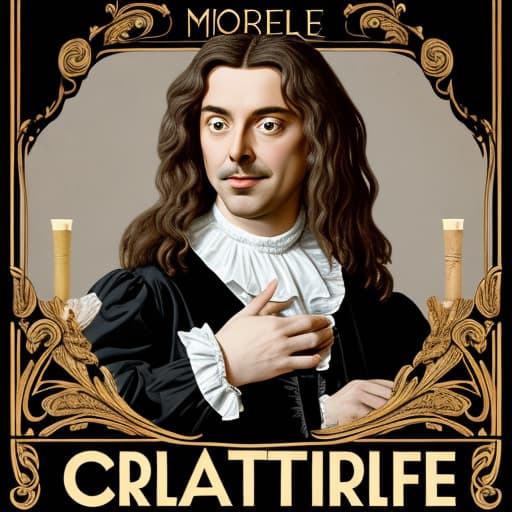  Create a dramatic poster of the play Tartuffe by moliere