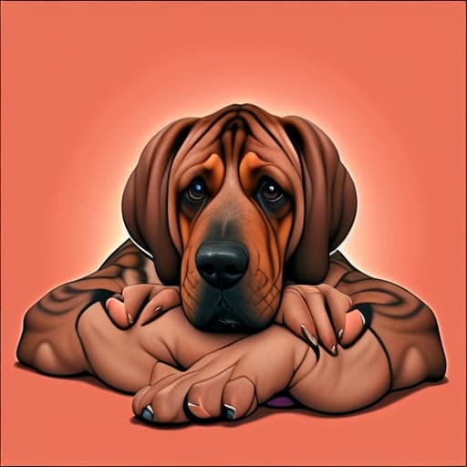  Bloodhound,wrinkles,goofy