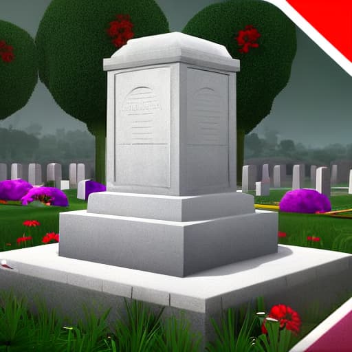  create an image of the tomb of Roberto Gomes Gomes Bolanos in the cemetery on Roblox