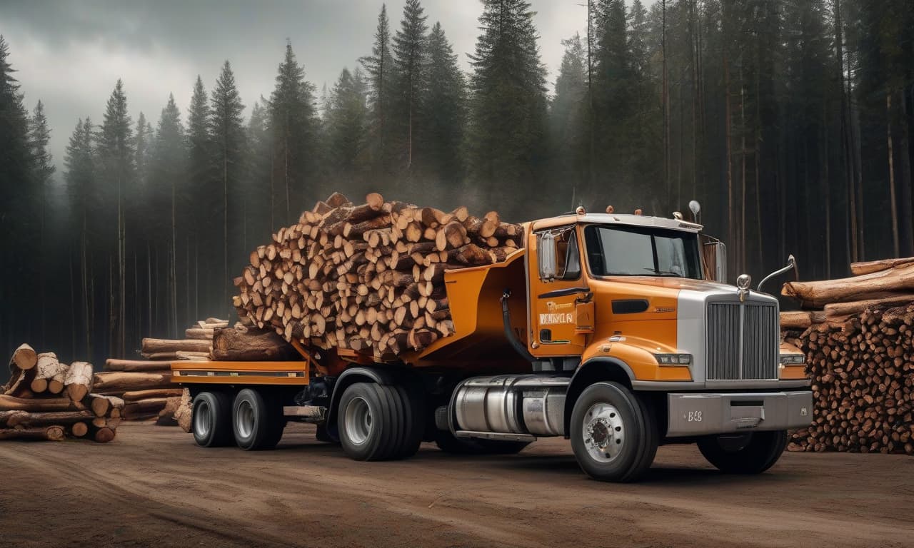  Make a business card for dump truck services, delivery of firewood and wood chips. hyperrealistic, full body, detailed clothing, highly detailed, cinematic lighting, stunningly beautiful, intricate, sharp focus, f/1. 8, 85mm, (centered image composition), (professionally color graded), ((bright soft diffused light)), volumetric fog, trending on instagram, trending on tumblr, HDR 4K, 8K