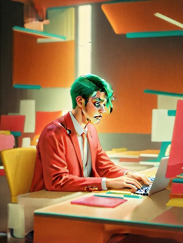 modern japanese anime style, vivid colors, soft gradients, glowing lighting, cinematic atmosphere, beautiful sky and reflections