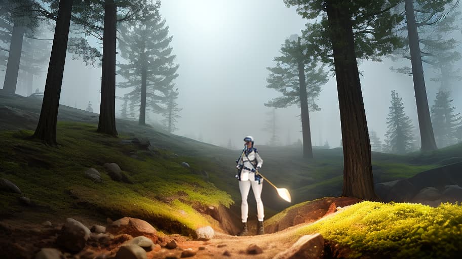  A in a white sporting outfit is digging a deep trench in the ground with a shovel. The trench is rectangular. Around her on the gr lie more s in clothing of various colors with closed eyes. Rare trees are growing in the background, and the weather is cloudy. hyperrealistic, full body, detailed clothing, highly detailed, cinematic lighting, stunningly beautiful, intricate, sharp focus, f/1. 8, 85mm, (centered image composition), (professionally color graded), ((bright soft diffused light)), volumetric fog, trending on instagram, trending on tumblr, HDR 4K, 8K
