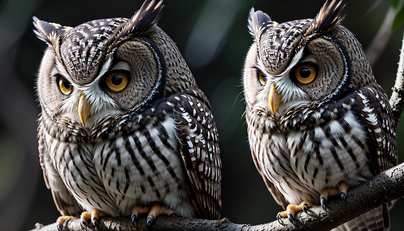  Neuro enlightenmentA wise owl perched on a branch, intense gaze, keen observation, understanding emotions, seasoned precision, strategic awareness, 4k, HDR, sleek, modern design, vibrant, interactive visuals, contemporary aesthetics, highly engaging, mind expanding