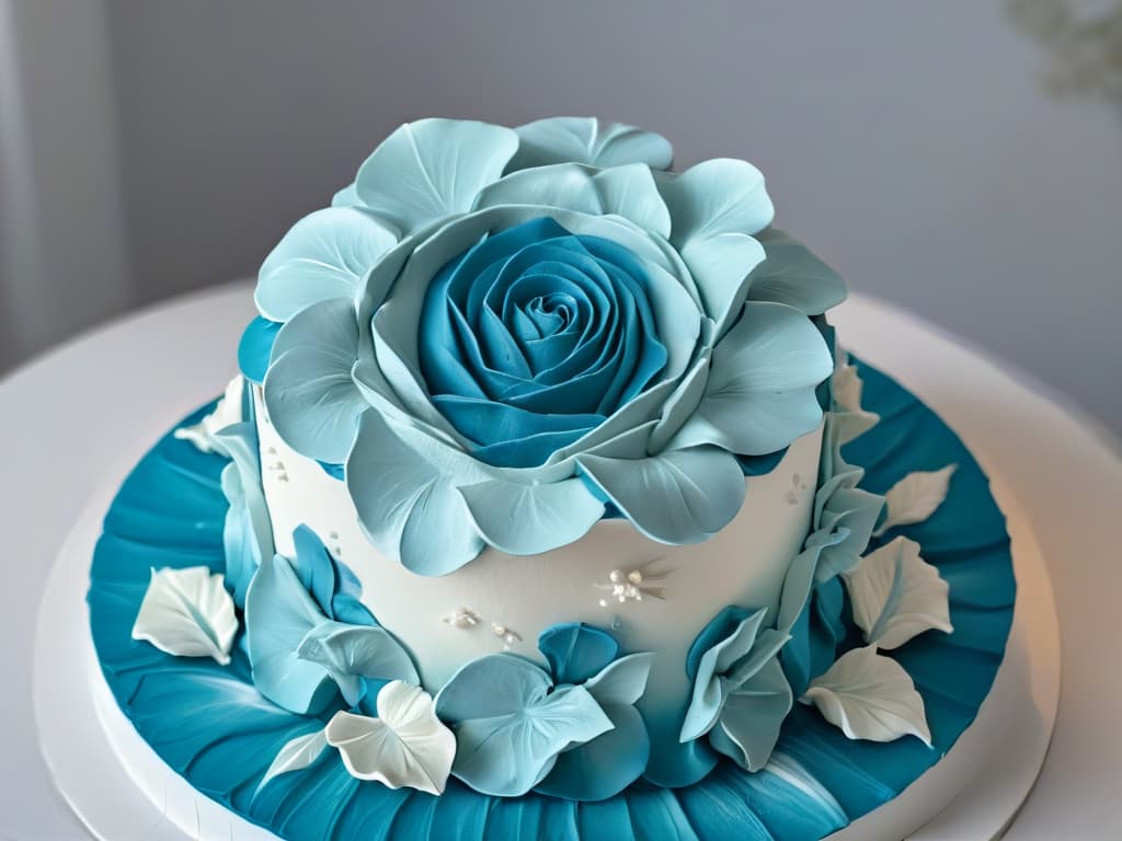  A closeup, ultradetailed image of a pair of hands expertly sculpting intricate fondant roses, showcasing the meticulous artistry and skill involved in fondant modeling. The hands are delicately shaping each petal with precision, capturing the essence of professionalism and dedication in the craft. The image focuses on the fine details of the fondant work, highlighting the beauty and sophistication of the art form. hyperrealistic, full body, detailed clothing, highly detailed, cinematic lighting, stunningly beautiful, intricate, sharp focus, f/1. 8, 85mm, (centered image composition), (professionally color graded), ((bright soft diffused light)), volumetric fog, trending on instagram, trending on tumblr, HDR 4K, 8K