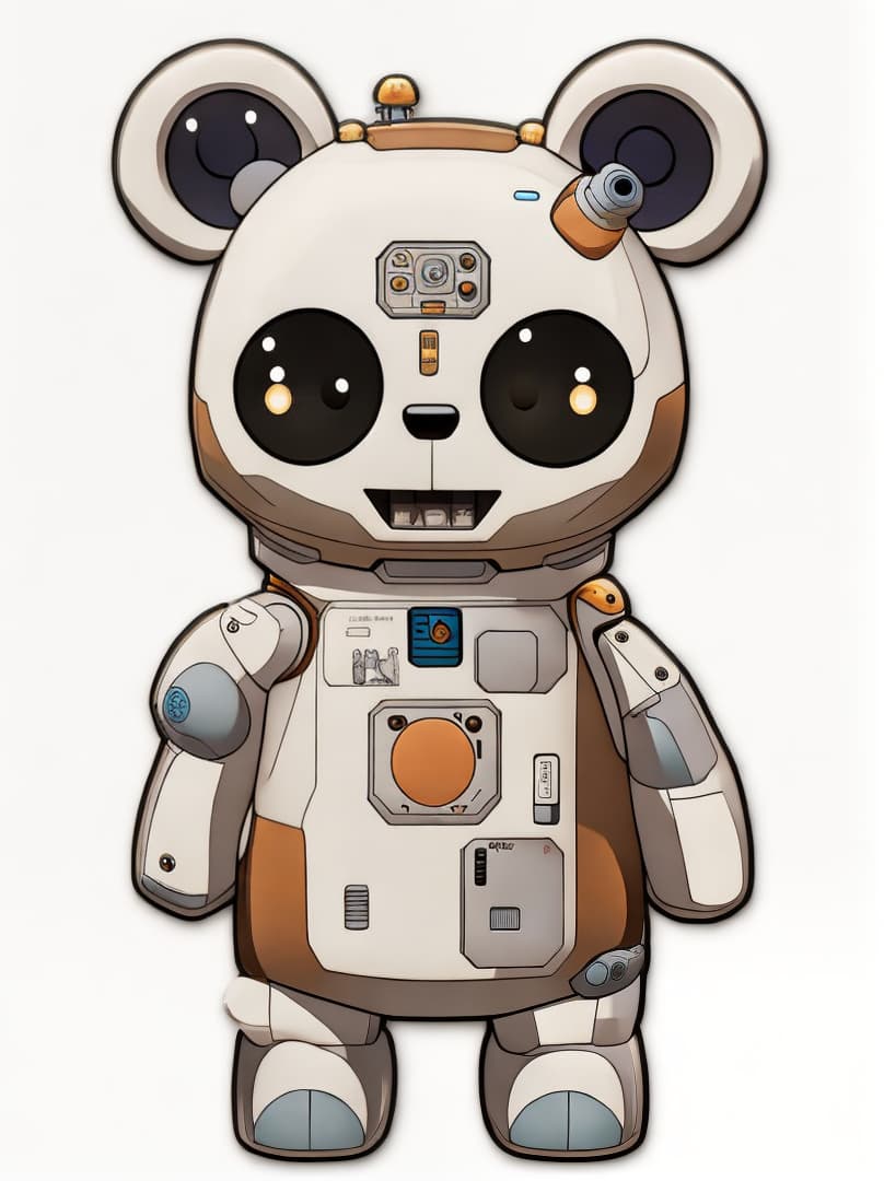  , a cute guilt robot bear, sticker, akira toriyama , white background<lora:arcana-xl:0.9380552704105101><lora:neoclassicalmasterbedroom:0.5895297976427594><lora:japanese-modern-wood-inte:0.009435480412516073><lora:envybetterhands-loco:0.35833211775159257> hyperrealistic, full body, detailed clothing, highly detailed, cinematic lighting, stunningly beautiful, intricate, sharp focus, f/1. 8, 85mm, (centered image composition), (professionally color graded), ((bright soft diffused light)), volumetric fog, trending on instagram, trending on tumblr, HDR 4K, 8K