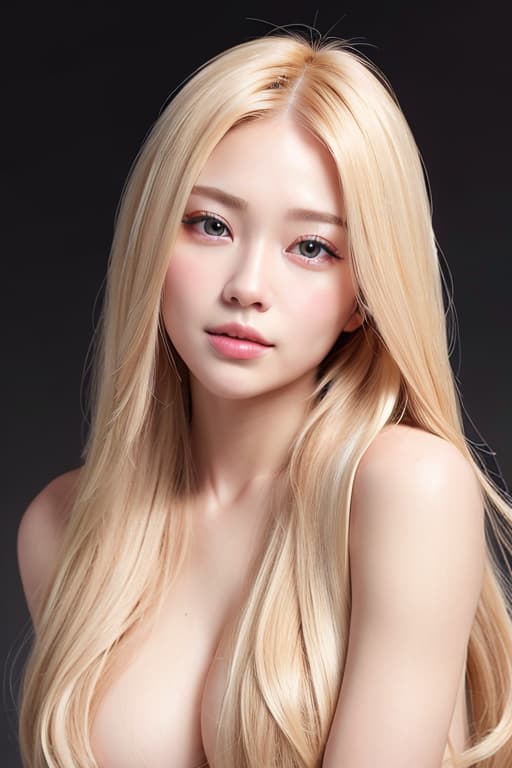  Blonde long hair cute Nude whole body, (Masterpiece, BestQuality:1.3), (ultra detailed:1.2), (hyperrealistic:1.3), (RAW photo:1.2),High detail RAW color photo, professional photograph, (Photorealistic:1.4), (realistic:1.4), ,professional lighting, (japanese), beautiful face, (realistic face)