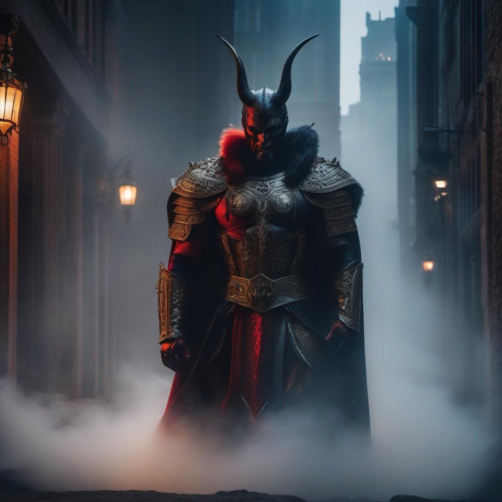  God and the devil look at each other. hyperrealistic, full body, detailed clothing, highly detailed, cinematic lighting, stunningly beautiful, intricate, sharp focus, f/1. 8, 85mm, (centered image composition), (professionally color graded), ((bright soft diffused light)), volumetric fog, trending on instagram, trending on tumblr, HDR 4K, 8K