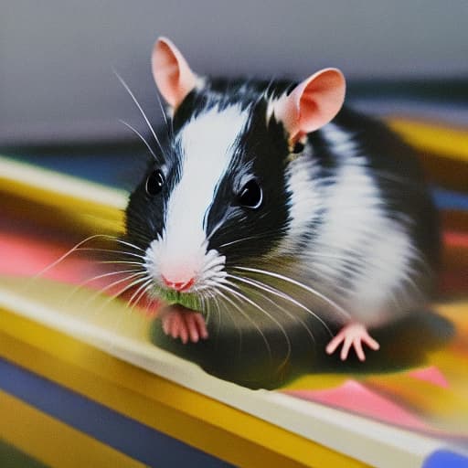  rat fat hyperrealistic, full body, detailed clothing, highly detailed, cinematic lighting, stunningly beautiful, intricate, sharp focus, f/1. 8, 85mm, (centered image composition), (professionally color graded), ((bright soft diffused light)), volumetric fog, trending on instagram, trending on tumblr, HDR 4K, 8K