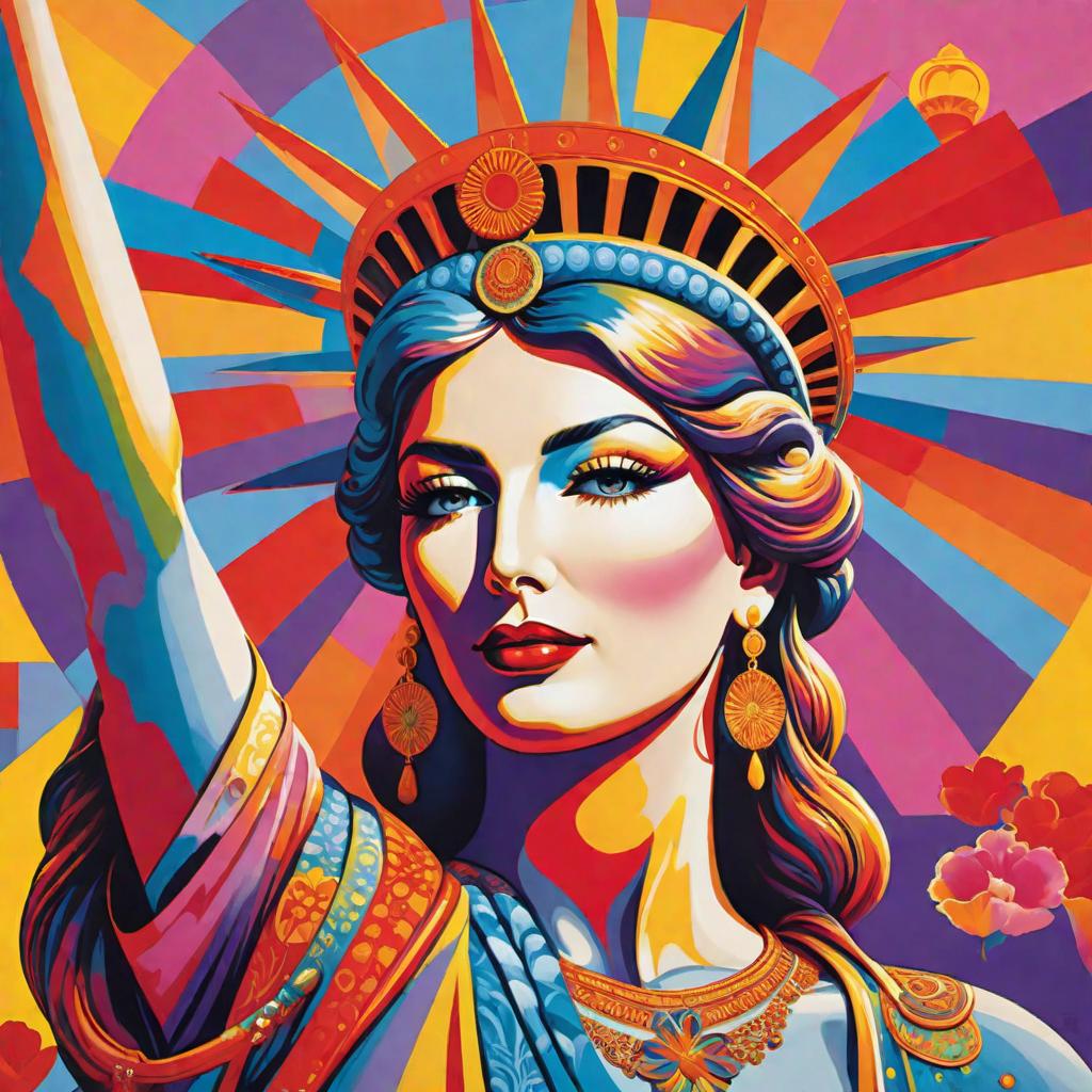  Create a vibrant and colorful poster in the style of Peter Max to celebrate International Workers Day 2024. The poster should feature elements representing unity, diversity, and empowerment of workers. Include bold colors, abstract shapes, and a retro-inspired design to capture the essence of Peter Max's iconic art style. hyperrealistic, full body, detailed clothing, highly detailed, cinematic lighting, stunningly beautiful, intricate, sharp focus, f/1. 8, 85mm, (centered image composition), (professionally color graded), ((bright soft diffused light)), volumetric fog, trending on instagram, trending on tumblr, HDR 4K, 8K