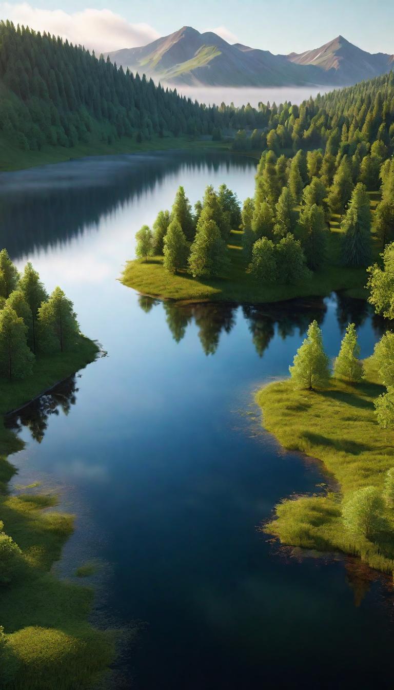  Professional 3D model of Summer lakes . Rendered with Octane, the model is highly detailed,dramatic lighting. hyperrealistic, full body, detailed clothing, highly detailed, cinematic lighting, stunningly beautiful, intricate, sharp focus, f/1. 8, 85mm, (centered image composition), (professionally color graded), ((bright soft diffused light)), volumetric fog, trending on instagram, trending on tumblr, HDR 4K, 8K