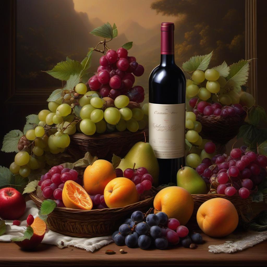  Luxury product style Fruit and wine still life, by Catherine Abel, Caspar David Friedrich, Leonardo da Vinci, Artgerm, Intricate, Elegant, Digital Illustration, Scenic, Hyper Realistic, Hyper Detailed, 16k, Sharp Focus, Artstation . Elegant, sophisticated, high end, luxurious, professional, highly detailed hyperrealistic, full body, detailed clothing, highly detailed, cinematic lighting, stunningly beautiful, intricate, sharp focus, f/1. 8, 85mm, (centered image composition), (professionally color graded), ((bright soft diffused light)), volumetric fog, trending on instagram, trending on tumblr, HDR 4K, 8K