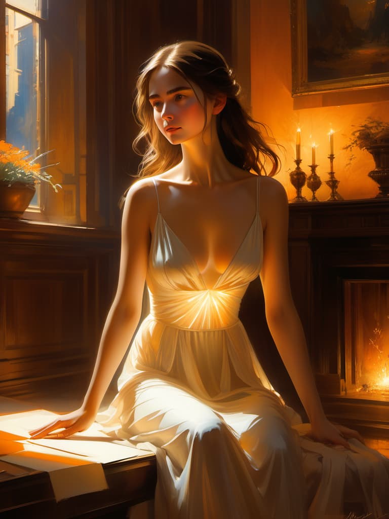  wabstyle, glowing,,, artwork of a girl, deep neckline, full body, dynamic pose, by Marc Simonetti, (pencil sketch:1,5), modelshoot style, (extremely detailed CG unity 8k wallpaper), professional majestic oil painting by Ed Blinkey, Atey Ghailan, Studio Ghibli, by Jeremy Mann, Greg Manchess, Antonio Moro, trending on ArtStation, trending on CGSociety, Intricate, High Detail, Sharp focus, dramatic, photorealistic painting art by midjourney and greg rutkowski