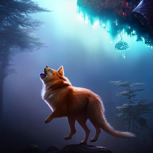 redshift style A cute magical flying dog, fantasy art drawn by disney concept artists, golden colour, high quality, highly detailed, elegant, sharp focus, concept art, character concepts, digital painting, mystery, adventure hyperrealistic, full body, detailed clothing, highly detailed, cinematic lighting, stunningly beautiful, intricate, sharp focus, f/1. 8, 85mm, (centered image composition), (professionally color graded), ((bright soft diffused light)), volumetric fog, trending on instagram, trending on tumblr, HDR 4K, 8K