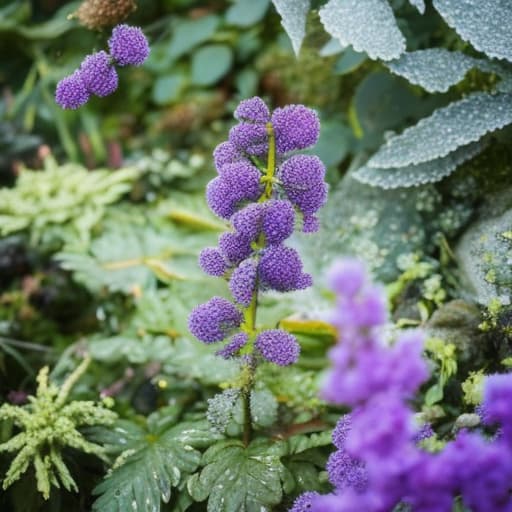  creates a bush with violet and blue leaves hyperrealistic, full body, detailed clothing, highly detailed, cinematic lighting, stunningly beautiful, intricate, sharp focus, f/1. 8, 85mm, (centered image composition), (professionally color graded), ((bright soft diffused light)), volumetric fog, trending on instagram, trending on tumblr, HDR 4K, 8K