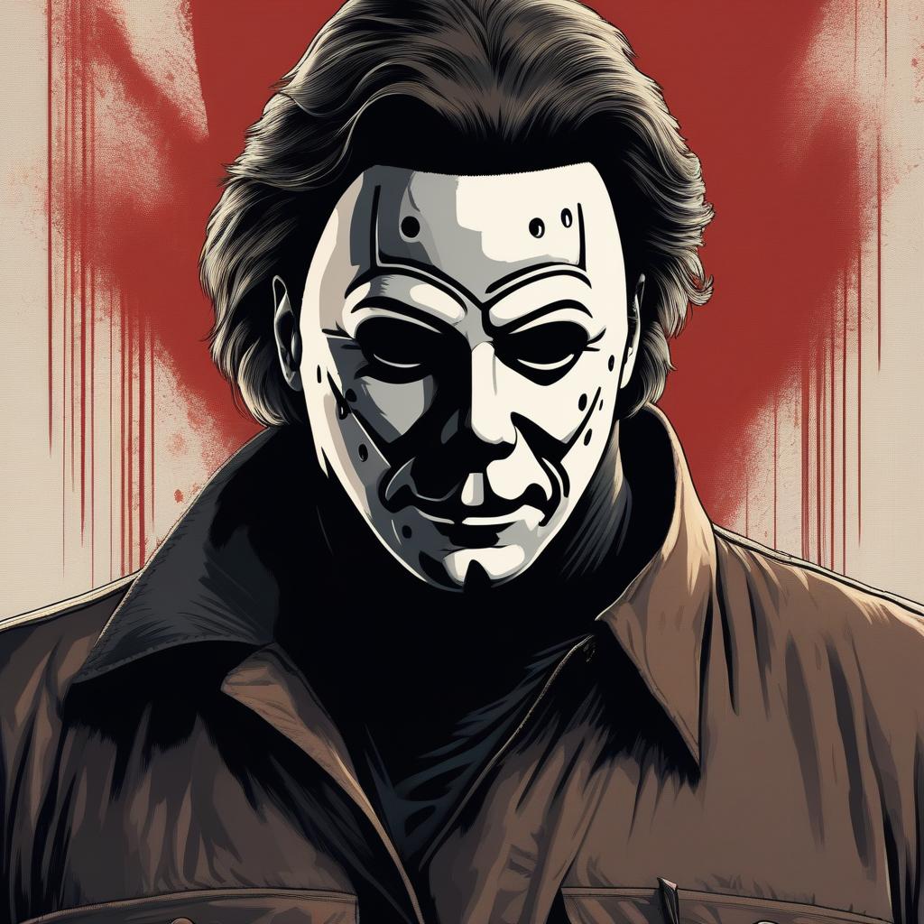  Michael Myers , ((masterpiece)), best quality, very detailed, high resolution, sharp, sharp image, extremely detailed, 4k, 8k