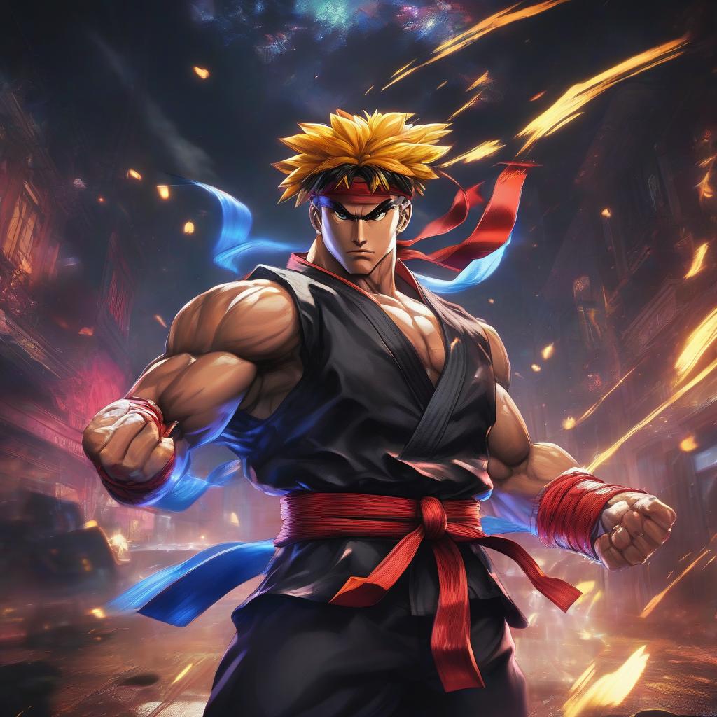  Street Fighter style ((masterpiece, formal art, rich background: 1.2), black background, game interface, Stars of Russian, kinetic design, masterpiece, sharp focus, depth of field, unreal engine, perfect composition, digital art on pixiv, artstation, 8k, HDR . vibrant, dynamic, arcade, 2D fighting game, highly detailed, reminiscent of Street Fighter series hyperrealistic, full body, detailed clothing, highly detailed, cinematic lighting, stunningly beautiful, intricate, sharp focus, f/1. 8, 85mm, (centered image composition), (professionally color graded), ((bright soft diffused light)), volumetric fog, trending on instagram, trending on tumblr, HDR 4K, 8K