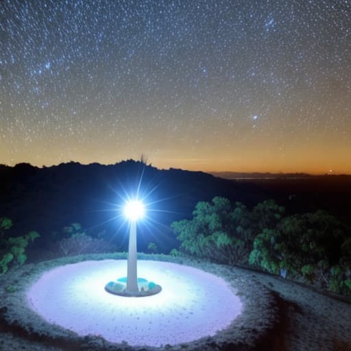  uma estrela brilhante no céu com uma silhueta de morcego em volta