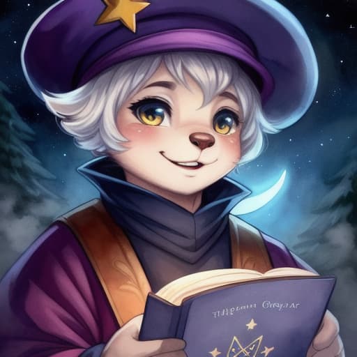  watercolor, storybook, child-book, Young boy looking at the silver star charm on his purple hat, happy expression, night sky with a crescent moon and stars., best quality, very detailed, high resolution, sharp, sharp image hyperrealistic, full body, detailed clothing, highly detailed, cinematic lighting, stunningly beautiful, intricate, sharp focus, f/1. 8, 85mm, (centered image composition), (professionally color graded), ((bright soft diffused light)), volumetric fog, trending on instagram, trending on tumblr, HDR 4K, 8K