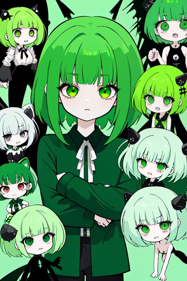  Green hair character nightmare