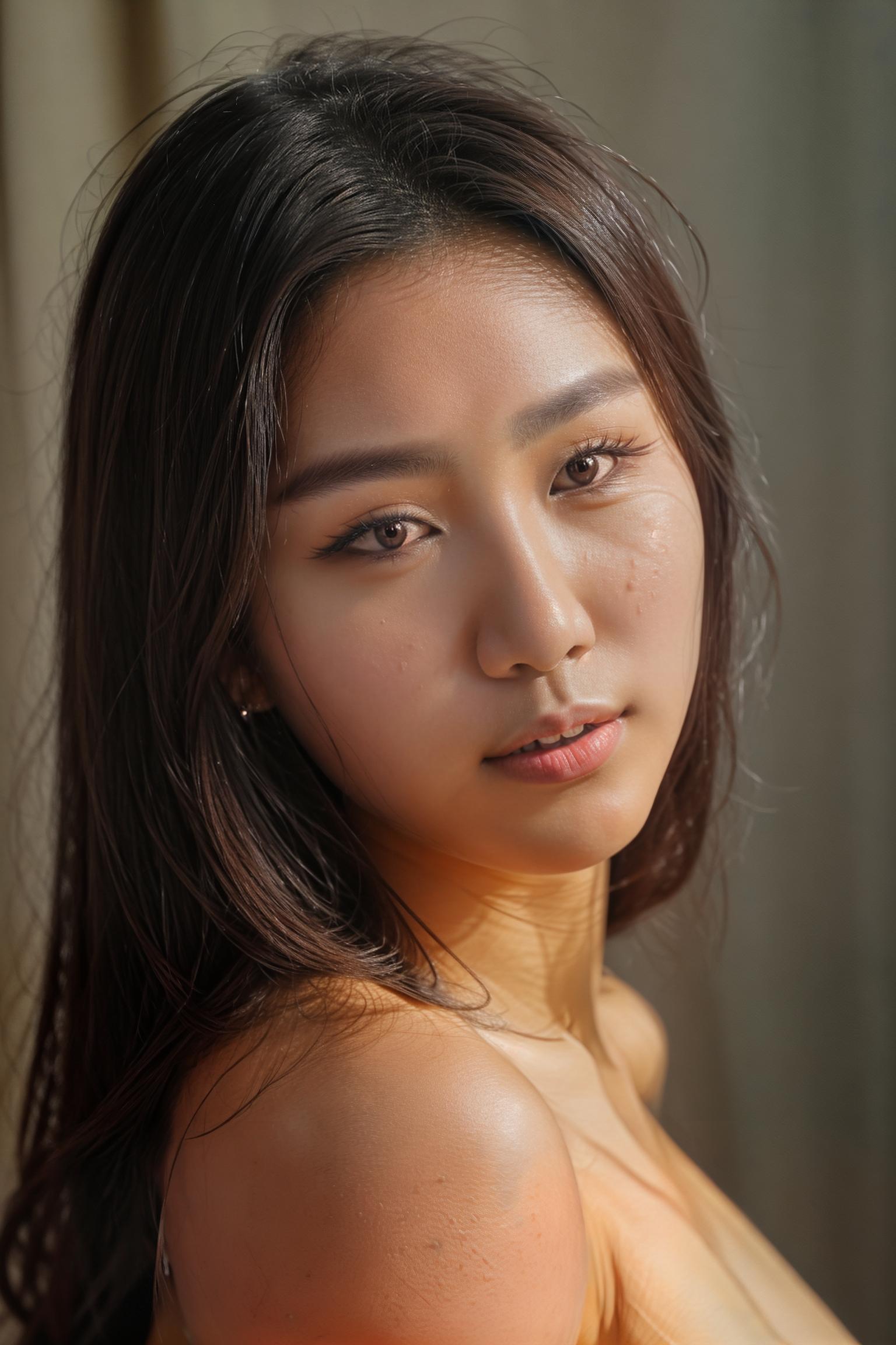 a korean beautiful girl, ((masterpiece)), ((Realistic Vision)),((fine details)),((Detailed depiction of the face)),((Detailed depiction of the eyes)), RAW, 8K, UHD, natural lighting, perfect day, <lora:add detail:1>