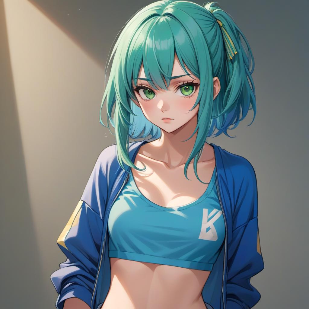  A with a knife (ANIME:1.2), slavic woman, age 18, sad face, green eyes, bangs blue hair, skinny body, large , medium , , (crop top сlothes:1.2), 4k higly detailed, after face, flirting with the camera, ((full body)), ((full length)), drawing, painting, crayon, sketch, after face, flirting with the camera, (:1.2), s, ity, (:1.3), , ,(:1.1), (:1.1), (:1.1), anal, (POV:1.1), ((full ))