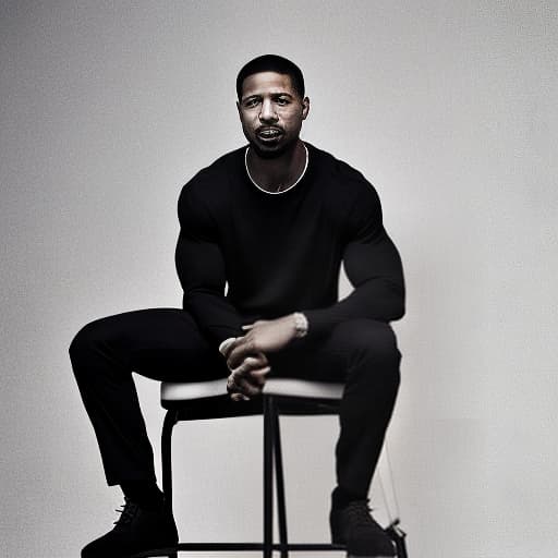 lnkdn photography Michael b Jordan flexed his muscles