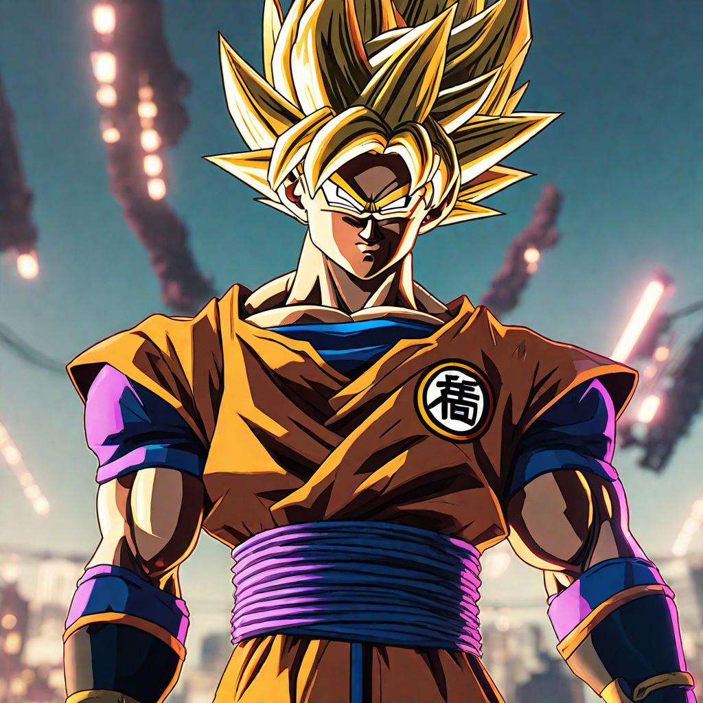  Dragon ball z, portrait, cyberpunk, hyper detailed, digital art, trending in artstation, cinematic lighting, studio quality, smooth render, unreal engine 5 rendered, octane rendered, art style by klimt and nixeu and ian sprigger and wlop and krenz cushart hyperrealistic, full body, detailed clothing, highly detailed, cinematic lighting, stunningly beautiful, intricate, sharp focus, f/1. 8, 85mm, (centered image composition), (professionally color graded), ((bright soft diffused light)), volumetric fog, trending on instagram, trending on tumblr, HDR 4K, 8K