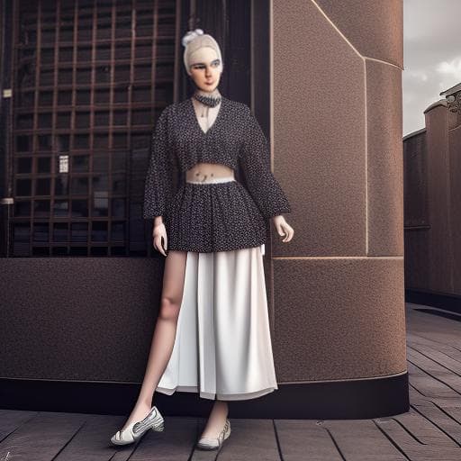 mdjrny-v4 style human model doing photoshoot, ultra realistic face, ultra high resolution, 4k image