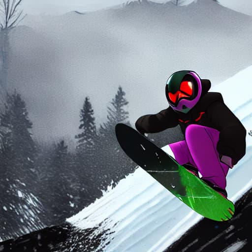 Mothman snowboarding