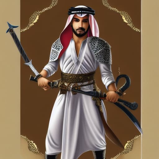  Arabian Knight with a sword