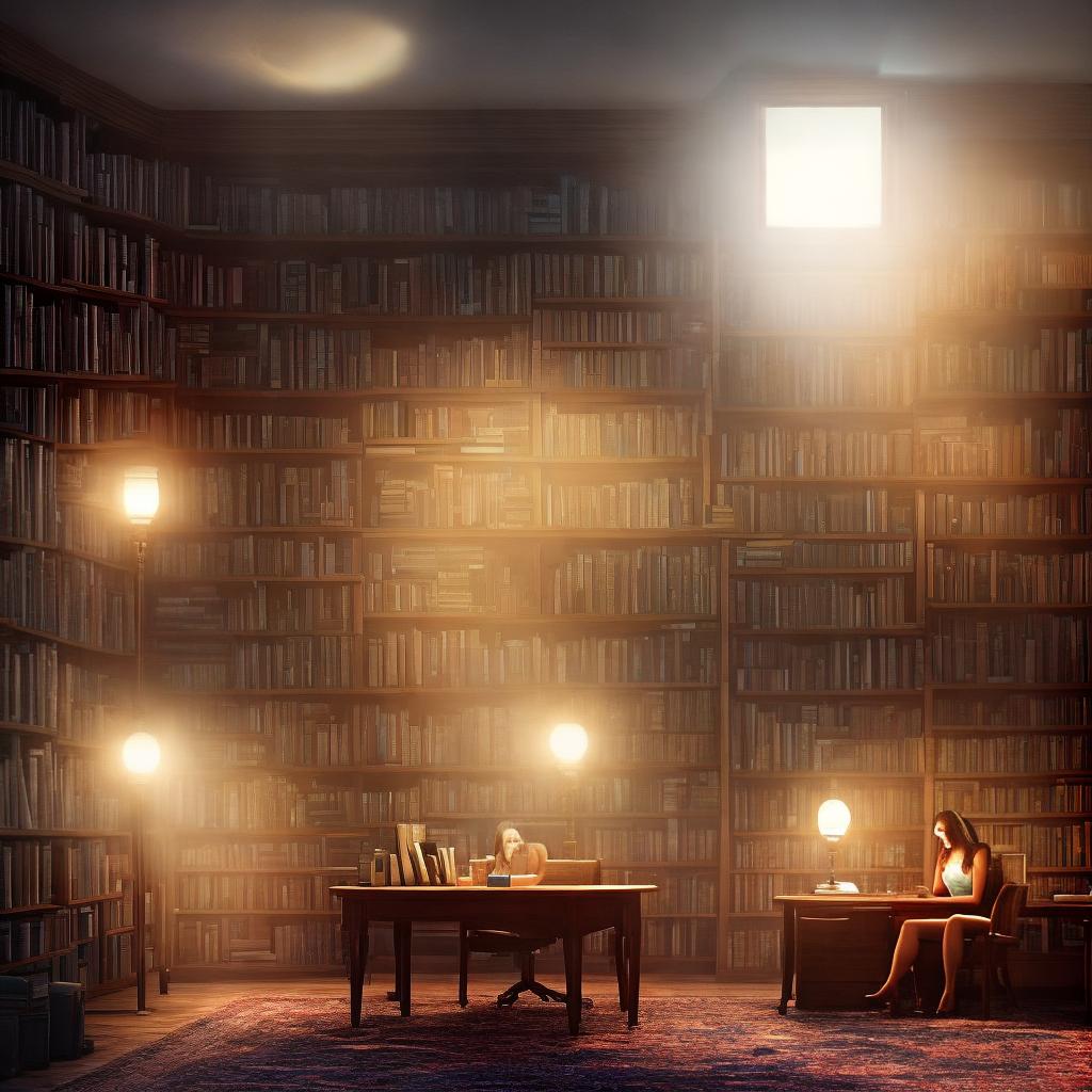  A masterpiece of books, knowledge, and culture in an ultra-detailed 8k resolution. The scene features a girl sitting in a classroom surrounded by stacks of books. She is illuminated by a vintage lamp that casts a warm glow on her face. A globe can be seen in the background, symbolizing education and exploration. The room is filled with a sense of intellectual curiosity and the pursuit of knowledge. The colors are rich and vibrant, with a mix of deep blues, earthy browns, and warm yellows. The lighting is soft and diffused, creating a cozy and inviting atmosphere. hyperrealistic, full body, detailed clothing, highly detailed, cinematic lighting, stunningly beautiful, intricate, sharp focus, f/1. 8, 85mm, (centered image composition), (professionally color graded), ((bright soft diffused light)), volumetric fog, trending on instagram, trending on tumblr, HDR 4K, 8K