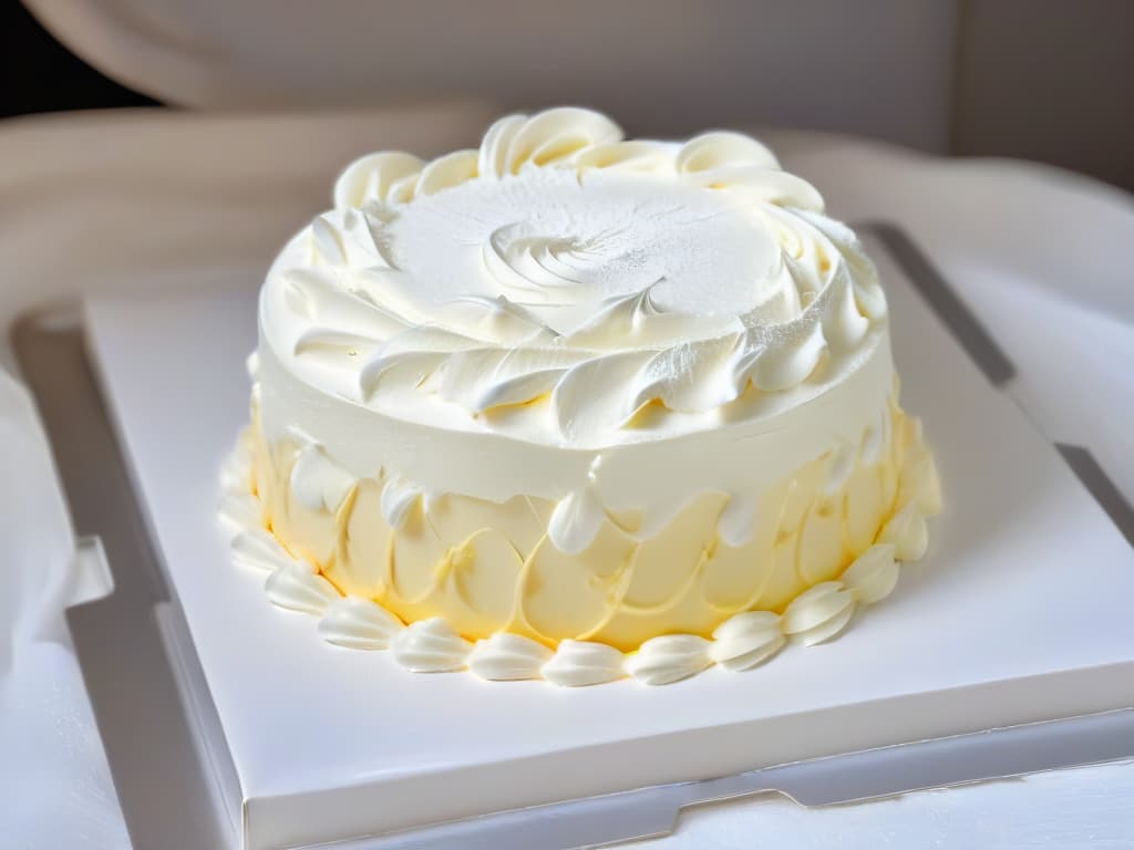  A highresolution, 8k ultradetailed image of a delicate hand skillfully piping swirls of airy meringue onto a baking tray, showcasing the intricate process of creating the base for a Mont Blanc dessert. The image captures the precise movements and the glossy texture of the meringue, emphasizing the craftsmanship and artistry involved in this culinary technique. The background is softly blurred to keep the focus on the hands and the meringue, conveying a sense of elegance and expertise in dessert preparation. hyperrealistic, full body, detailed clothing, highly detailed, cinematic lighting, stunningly beautiful, intricate, sharp focus, f/1. 8, 85mm, (centered image composition), (professionally color graded), ((bright soft diffused light)), volumetric fog, trending on instagram, trending on tumblr, HDR 4K, 8K