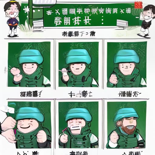  Draw a four-cell cartoon with a simple stroke, as follows: The second box: to participate in the selection, not selected, his head down a little sad. Third box: Then practice football every day. The fourth grid: selection again, he was selected, happy smile. 第四格：再次选拔，自己入选了，开心地笑了。，