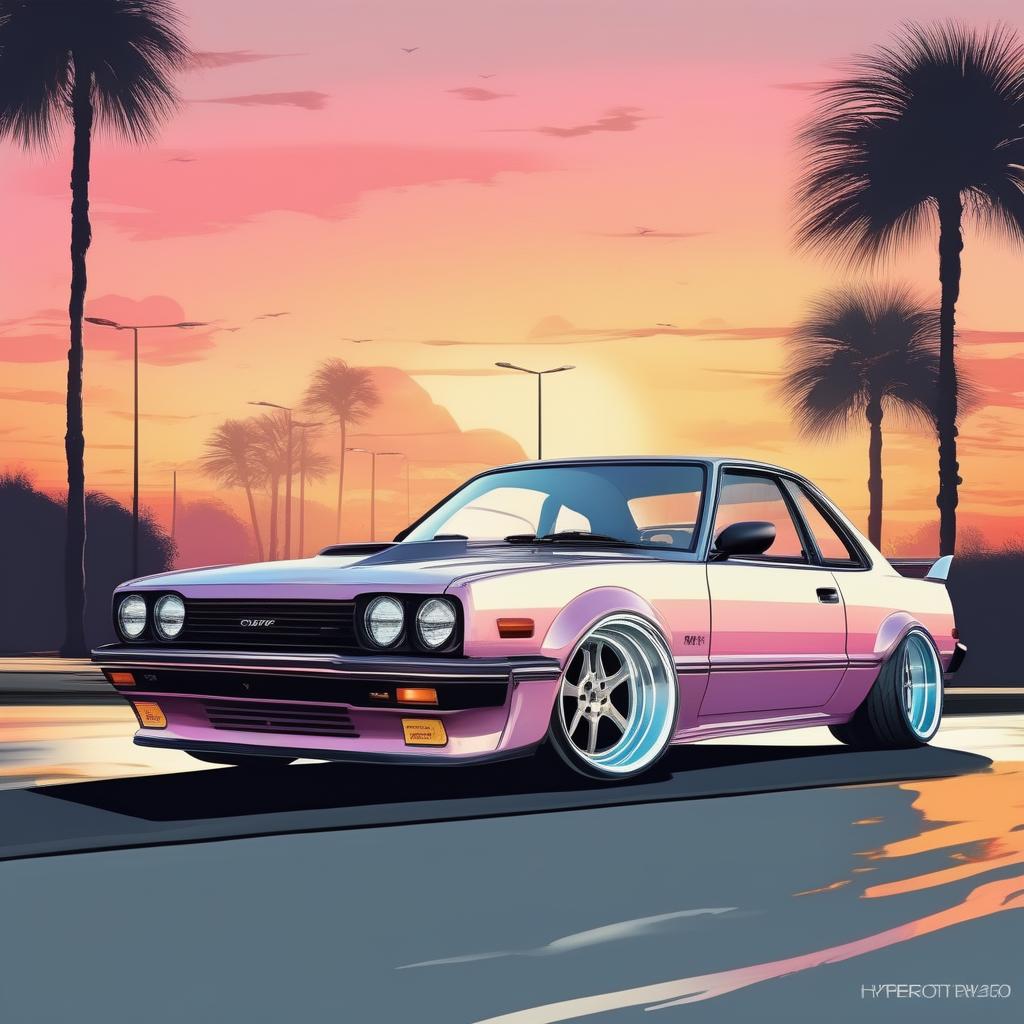  "Vector ilration, pop art, very light pastel-colored, watercolor, sketch, car drifting, smoke, burn, 1 car, tuned JDM car, wide fenders, big rims, slammed, (drifting: 1.2), on the road, Tokcity, parking lot, beautiful landscape, car, car, car." hyperrealistic, full body, detailed clothing, highly detailed, cinematic lighting, stunningly beautiful, intricate, sharp focus, f/1. 8, 85mm, (centered image composition), (professionally color graded), ((bright soft diffused light)), volumetric fog, trending on instagram, trending on tumblr, HDR 4K, 8K