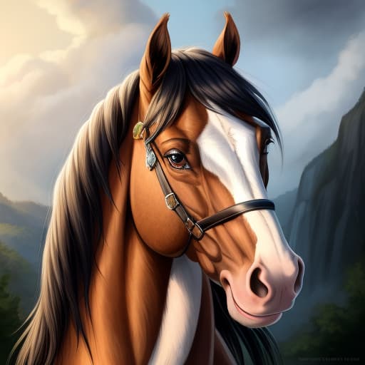  Erect horse member, open eyes, digital art, masterpiece, 4k, fine details,