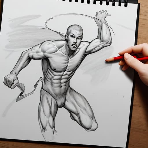  Draw a picture of naked men and women,