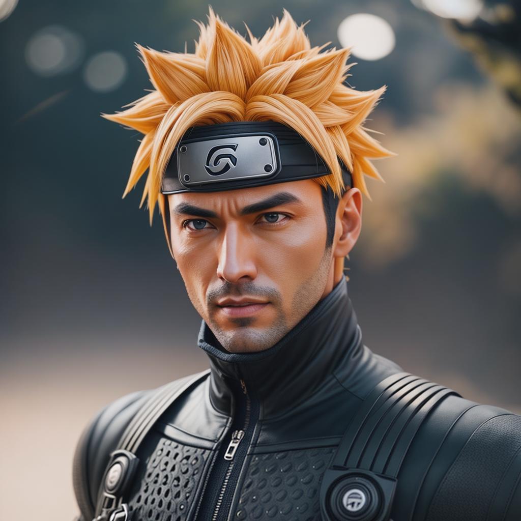  naruto hyperrealistic, full body, detailed clothing, highly detailed, cinematic lighting, stunningly beautiful, intricate, sharp focus, f/1. 8, 85mm, (centered image composition), (professionally color graded), ((bright soft diffused light)), volumetric fog, trending on instagram, trending on tumblr, HDR 4K, 8K