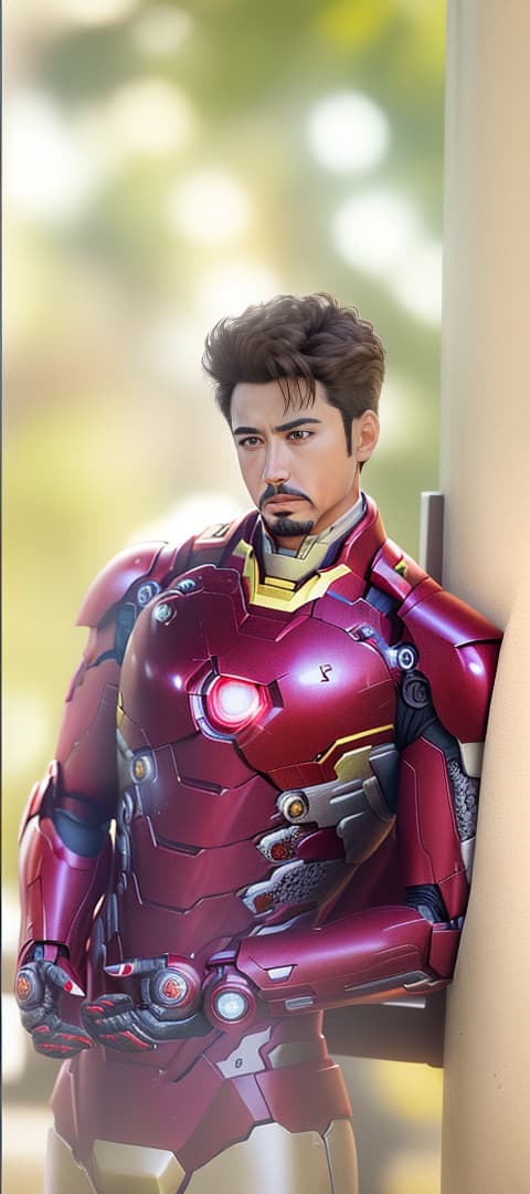  make it look like a iron man, hyperrealistic, high quality, highly detailed, perfect lighting, intricate, sharp focus, f/1. 8, 85mm, (centered image composition), (professionally color graded), ((bright soft diffused light)), trending on instagram, HDR 4K, 8K