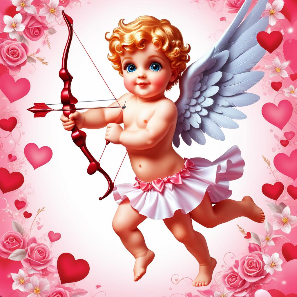  Advertising poster style Cupid . Professional, modern, product-focused, commercial, eye-catching, highly detailed
