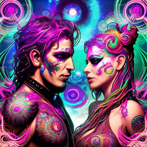  psytrance woman and man