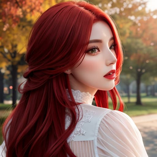   old red hair ing in park , 8k hyperrealistic, full body, detailed clothing, highly detailed, cinematic lighting, stunningly beautiful, intricate, sharp focus, f/1. 8, 85mm, (centered image composition), (professionally color graded), ((bright soft diffused light)), volumetric fog, trending on instagram, trending on tumblr, HDR 4K, 8K